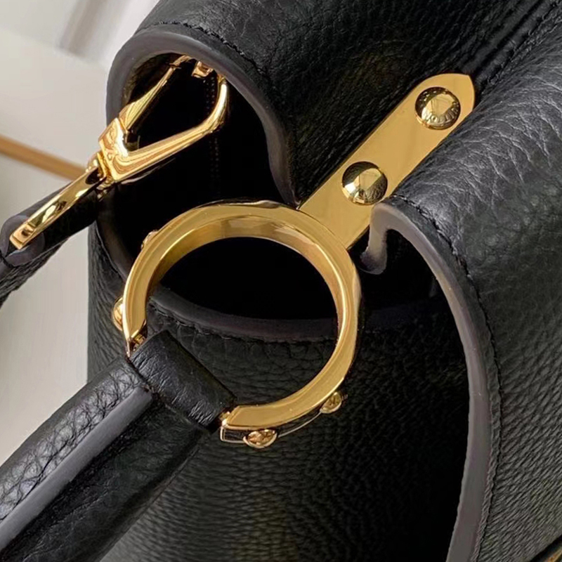 Louis Vuitton CAPUCINES BB Taurillon Leather Bag M94755 Black